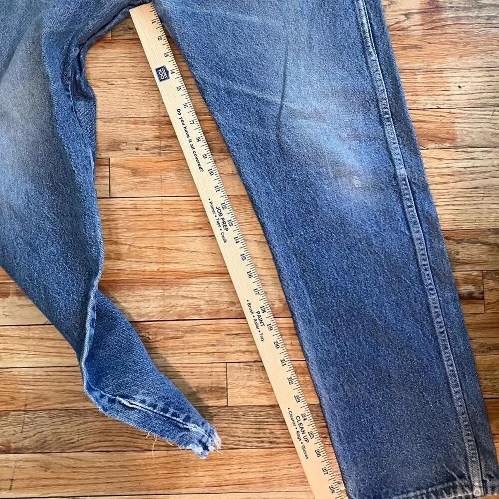 Vintage‎ 70s Wrangler Distressed Light Wash Denim Jeans